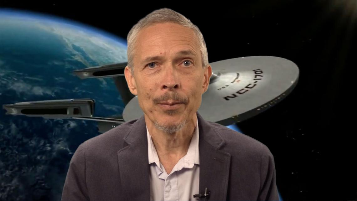 Christopher Impey, University Distinguished Professor of astronomy, delivers a video lecture as part of his massive online open course. Christopher Impey, University Distinguished Professor of astronomy, delivers a video lecture as part of his massive online open course.