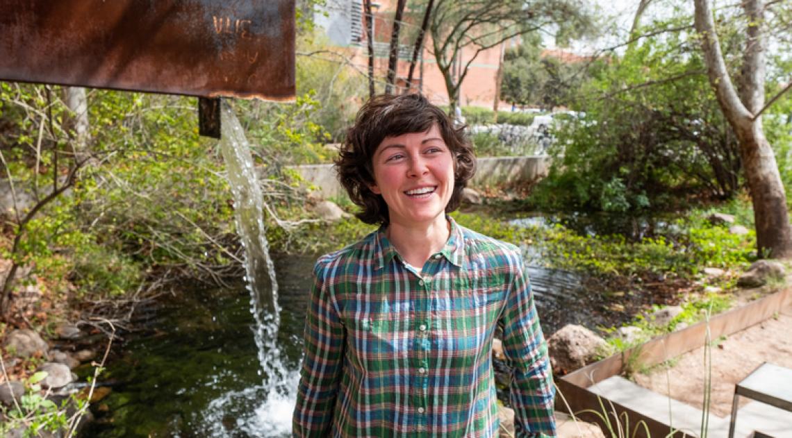 Jennifer Moscato said the Underwood Family Sonoran Landscape Laboratory was a significant source of inspiration for her team's 2018 Liba Wheat Memorial-award-winning project. Jennifer Moscato said the Underwood Family Sonoran Landscape Laboratory was a significant source of inspiration for her team's 2018 Liba Wheat Memorial-award-winning project.