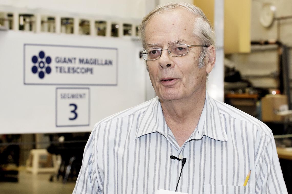 Roger Angel is "one of the greatest minds in space exploration and optical sciences," UA President Robert C. Robbins says. Roger Angel is "one of the greatest minds in space exploration and optical sciences," UA President Robert C. Robbins says.