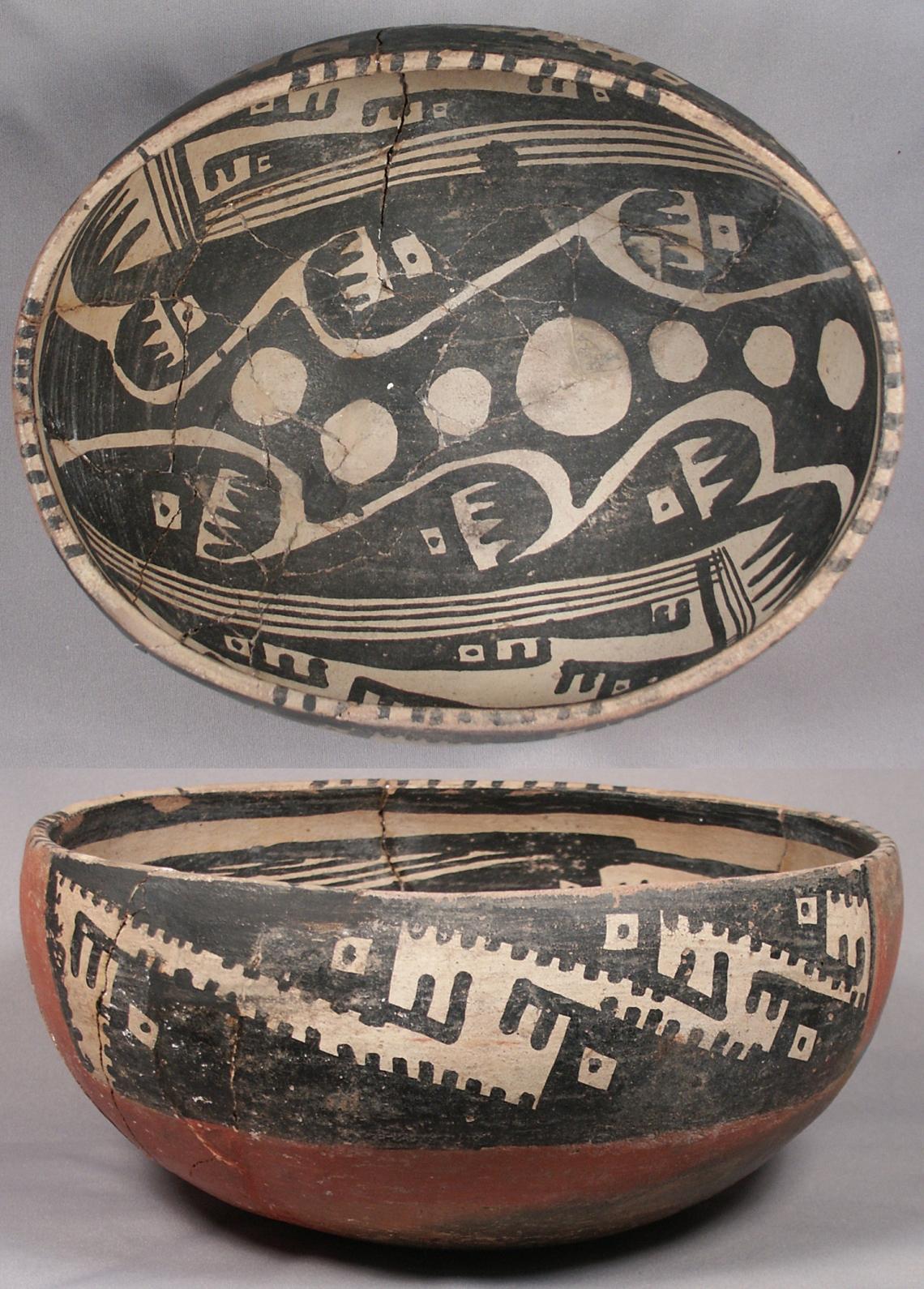 Researchers analyzed thousands of artifacts like this Salado polychrome ceramic bowl to learn about social networks in the pre-Hispanic Southwest between A.D. 1200 and 1450. Researchers analyzed thousands of artifacts like this Salado polychrome ceramic bowl to learn about social networks in the pre-Hispanic Southwest between A.D. 1200 and 1450.