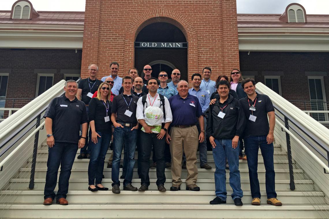 The first cohort of 12 Caterpillar and Cat dealer employees to begin course work under a new partnership with UA Online includes high-performing leaders from engineering, operations, product support and marketing. The first cohort of 12 Caterpillar and Cat dealer employees to begin course work under a new partnership with UA Online includes high-performing leaders from engineering, operations, product support and marketing.