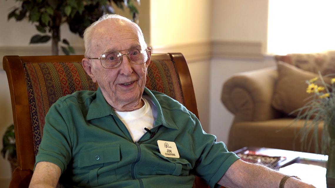 Jim Chaffins, 91, is pursuing a history degree through UA Online. 