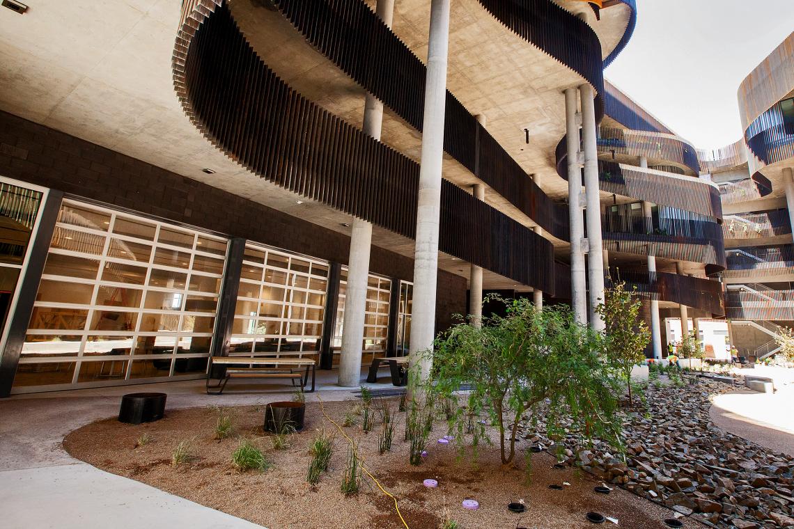 "We wanted to make this the definitive home for sustainability in the Southwest," says Jim Richard, ENR2's lead architect. "We wanted to make this the definitive home for sustainability in the Southwest," says Jim Richard, ENR2's lead architect.