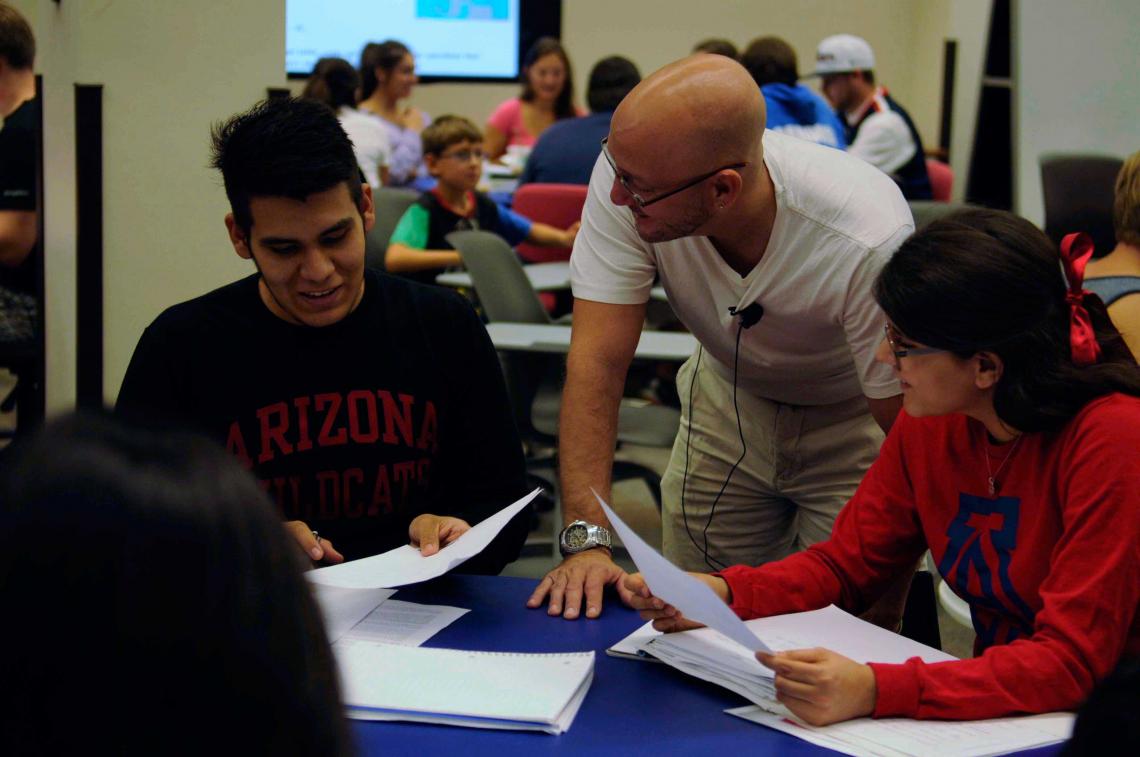 Engineering professor Paul Blowers taught last fall in the Science-Engineering Library Collaborative Learning Space. Engineering professor Paul Blowers taught last fall in the Science-Engineering Library Collaborative Learning Space.