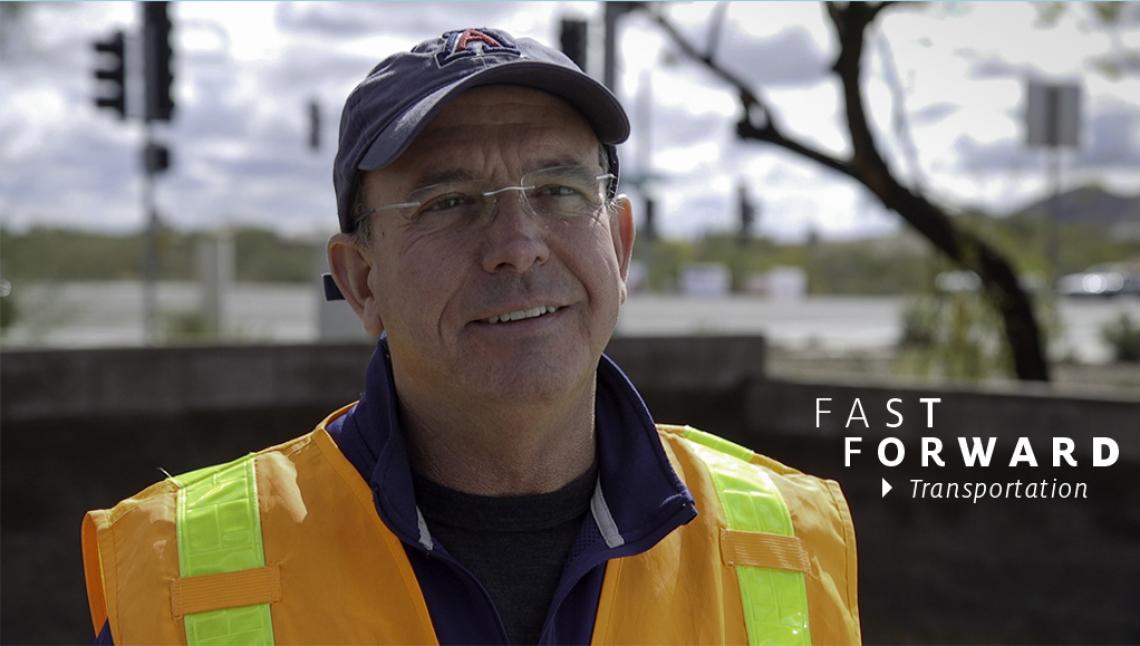 The UA's Larry Head has led the development of infrastructure for vehicle-to-vehicle communication, which is expected to be on U.S. roads in about six years. The UA's Larry Head has led the development of infrastructure for vehicle-to-vehicle communication, which is expected to be on U.S. roads in about six years.