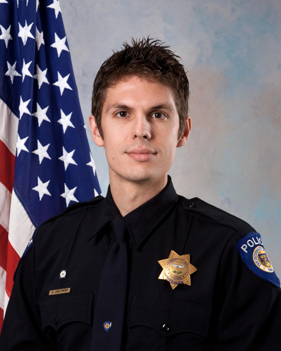 UAPD officer Andrew Lincowski UAPD officer Andrew Lincowski