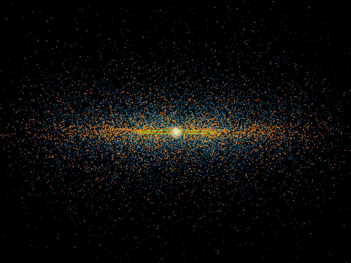 New results from NASA's NEOWISE survey find that more potentially hazardous asteroids are closely aligned with the plane of our solar system than previous models suggested. At the UA, researchers are working to improve methods for detecting hazardous aste New results from NASA's NEOWISE survey find that more potentially hazardous asteroids are closely aligned with the plane of our solar system than previous models suggested. At the UA, researchers are working to improve methods for detecting hazardous aste