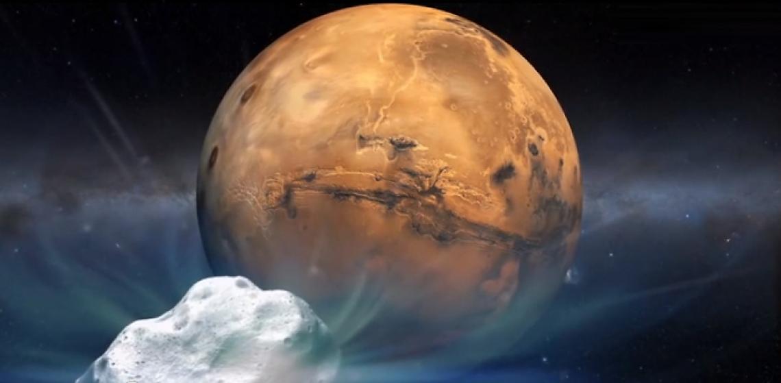 Siding Spring will approach Mars closer than any comet of its type has passed Earth in recorded history. Siding Spring will approach Mars closer than any comet of its type has passed Earth in recorded history.