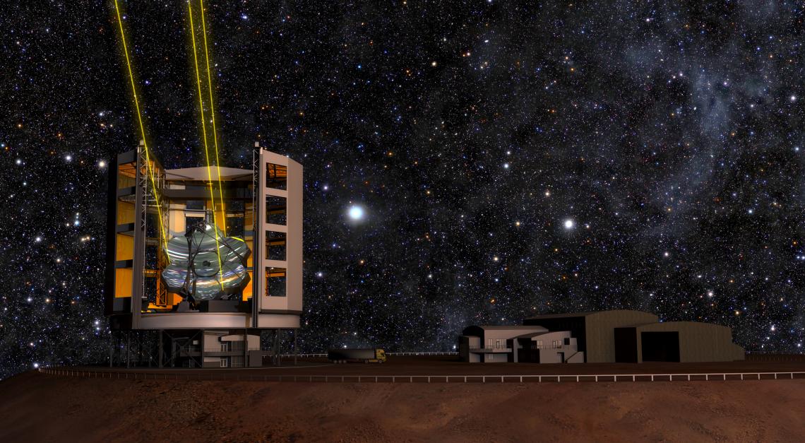 When built, the GMT will be the largest optical telescope in existence. At the heart of the giant observatory are seven off-axis mirrors, each spanning 28 feet, produced in the UA's Richard F. Caris Mirror Lab. When built, the GMT will be the largest optical telescope in existence. At the heart of the giant observatory are seven off-axis mirrors, each spanning 28 feet, produced in the UA's Richard F. Caris Mirror Lab.