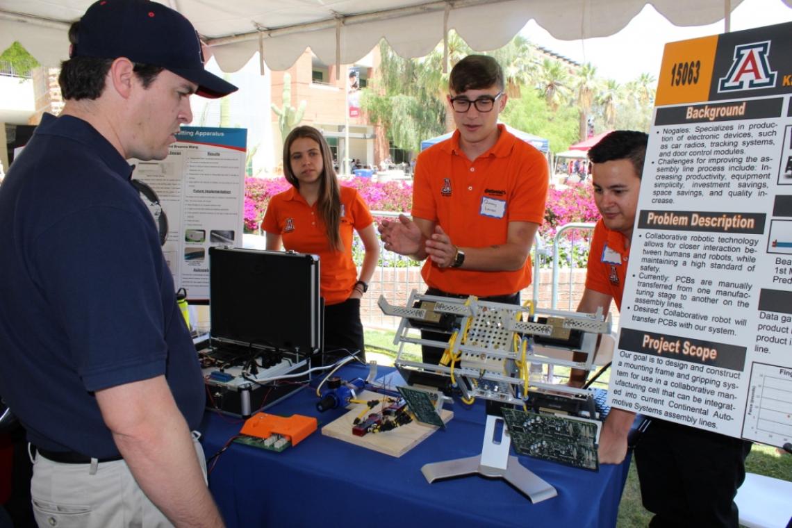 In the culmination of nine months of work, 100 teams of engineering students presented their projects during Design Day. In the culmination of nine months of work, 100 teams of engineering students presented their projects during Design Day.