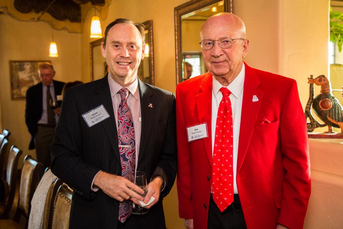 Shane Burgess is the first holder of the Charles-Sander Endowed Dean's Chair at the UA, made possible by a gift from College of Agriculture and Life Sciences alumnus Robert F. Charles Jr. and Charles' wife, Julia. Shane Burgess is the first holder of the Charles-Sander Endowed Dean's Chair at the UA, made possible by a gift from College of Agriculture and Life Sciences alumnus Robert F. Charles Jr. and Charles' wife, Julia.