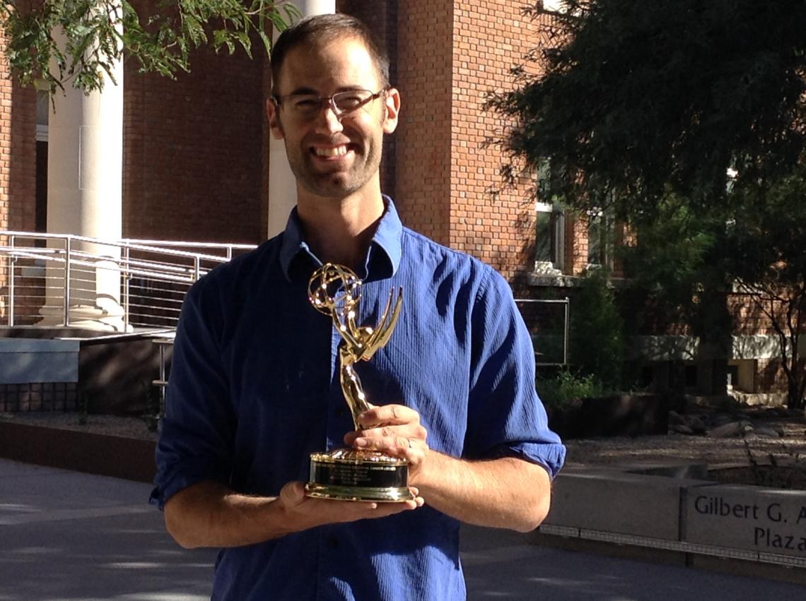 Cody Sheehy was honored for his creative effort as video coordinator of "Earthlight." Cody Sheehy was honored for his creative effort as video coordinator of "Earthlight."