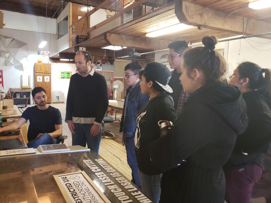 Students participating in the UA’s ASEMS program visit the Xerocraft Hackerspace in Tucson. Students participating in the UA’s ASEMS program visit the Xerocraft Hackerspace in Tucson.