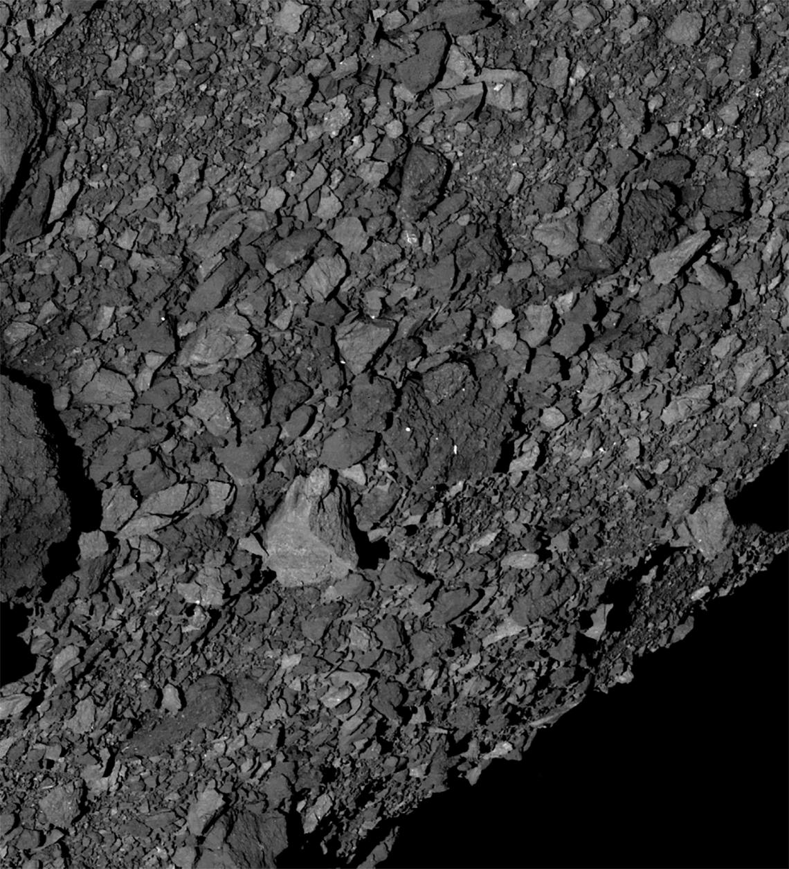 Bennu's surface is rockier than expected, creating challenges for the team whose mission is to scoop up a sample of pristine material and return it to Earth in 2023. Bennu's surface is rockier than expected, creating challenges for the team whose mission is to scoop up a sample of pristine material and return it to Earth in 2023.
