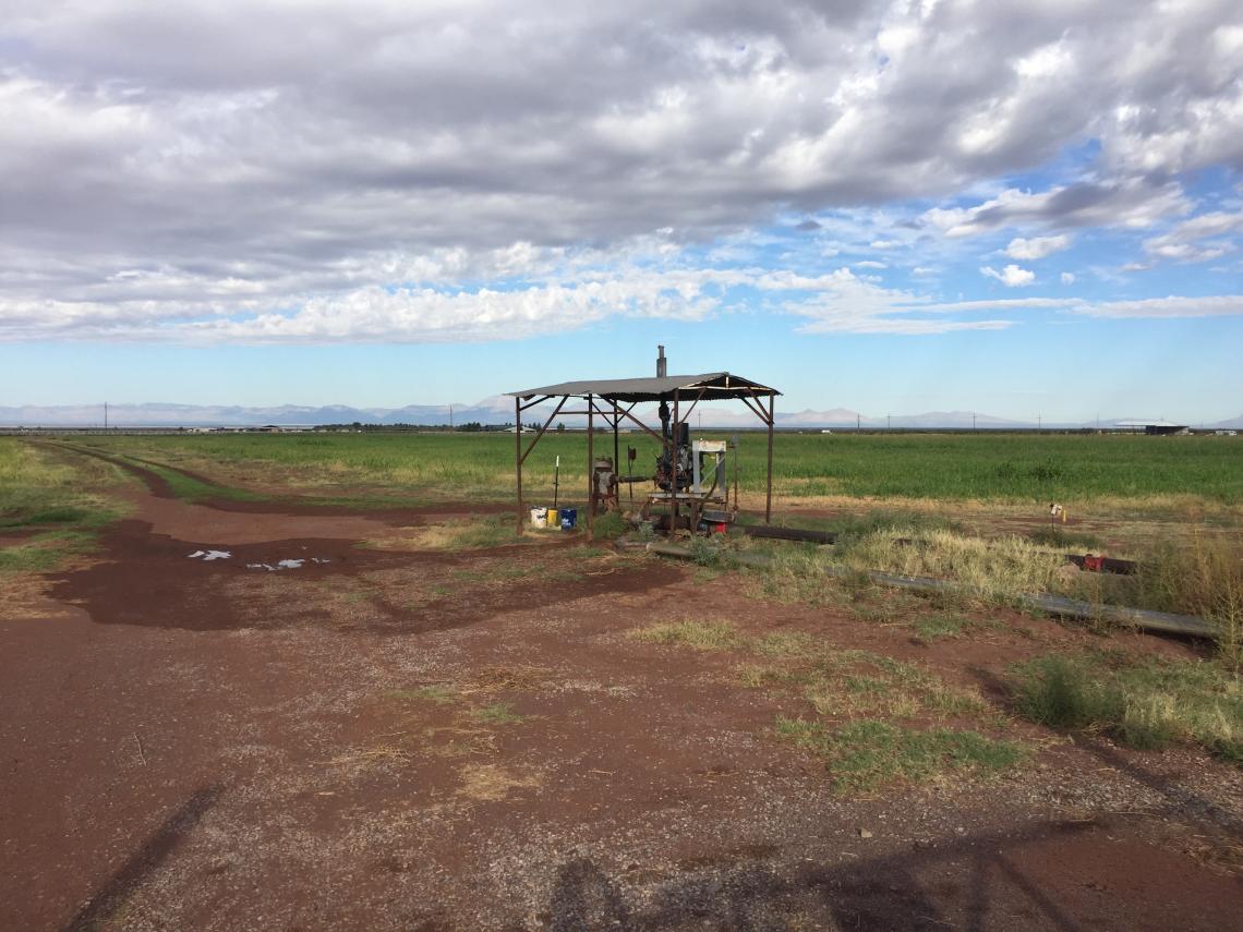 A groundwater well near Estancia, New Mexico. 