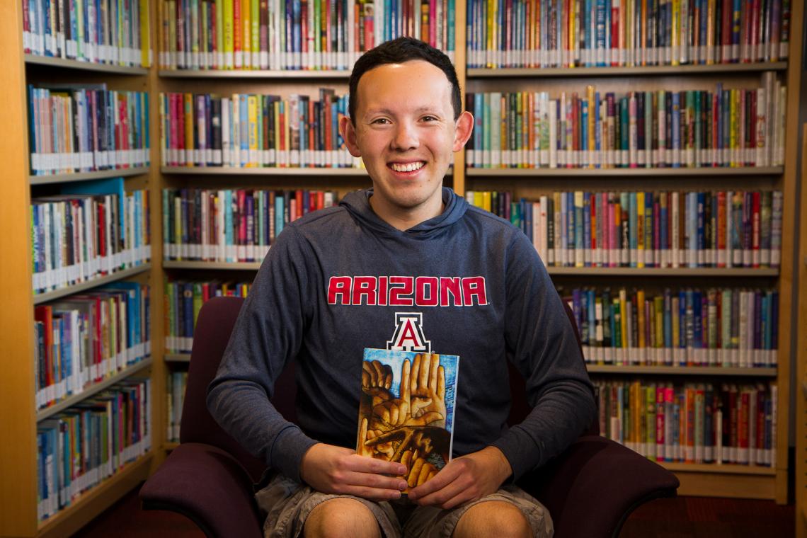 Gabriel Martinez transferred to the UA to pursue a bachelor's degree in deaf studies, which he will receive in May. Gabriel Martinez transferred to the UA to pursue a bachelor's degree in deaf studies, which he will receive in May.