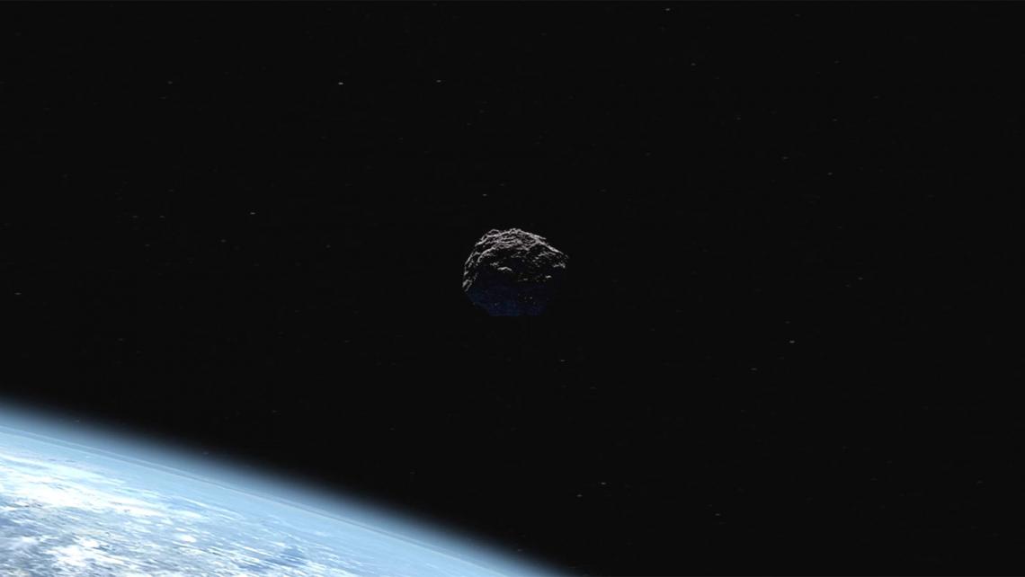 Artist's concept of a near-Earth object. 