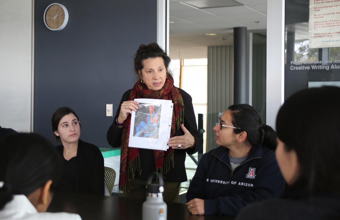 "Art and health should not be separate," says medical humanities instructor Ellen Melamed. "They aren’t separate, any more than the mind and the body are separate." "Art and health should not be separate," says medical humanities instructor Ellen Melamed. "They aren’t separate, any more than the mind and the body are separate."