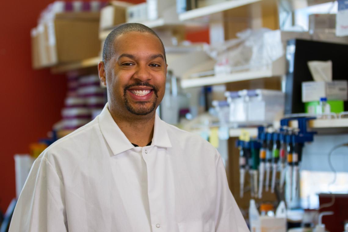 A $1.9 million grant will allow Michael Johnson to study copper toxicity in bacteria, which could pave the way for new therapeutics to combat infections. A $1.9 million grant will allow Michael Johnson to study copper toxicity in bacteria, which could pave the way for new therapeutics to combat infections.