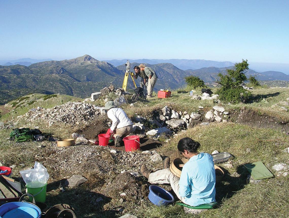 The project provides a rich training ground for aspiring archaeologists. During excavation years, more than 35 students work at the site. The researchers are exploring the relationship between Mt. Lykaion and the more famous sanctuary of Zeus at Olympia, 