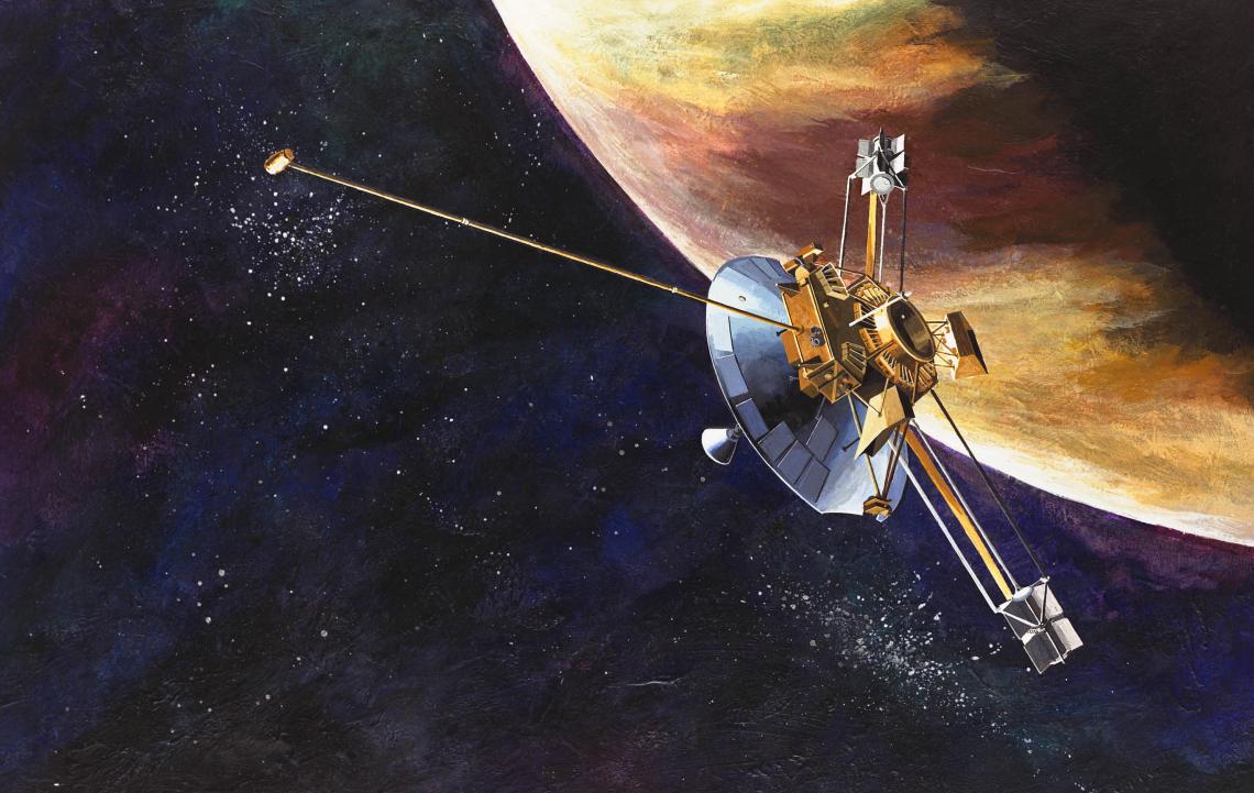 Launched on March 2, 1972, Pioneer 10 was the first spacecraft to travel through the asteroid belt, and the first spacecraft to make direct observations and obtain close-up images of Jupiter. Launched on March 2, 1972, Pioneer 10 was the first spacecraft to travel through the asteroid belt, and the first spacecraft to make direct observations and obtain close-up images of Jupiter.