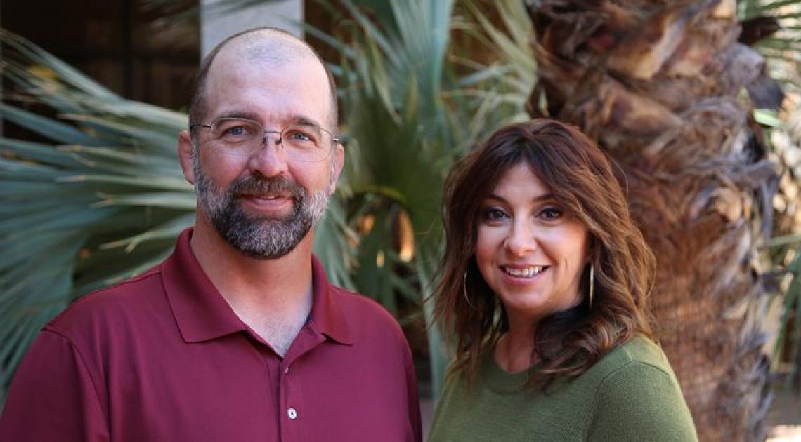 Jason Dewland and Yvonne Mery of the UA Libraries and Sidecar Learning. Jason Dewland and Yvonne Mery of the UA Libraries and Sidecar Learning.