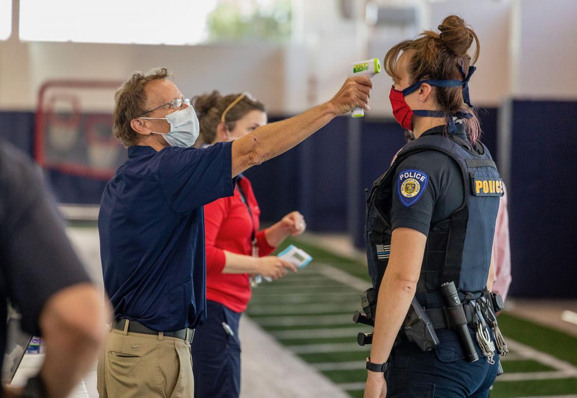 Antibody testing offered by the University of Arizona in partnership with the state kicked off on April 30 in Pima County and will now expand statewide. The effort includes testing 250,000 health care workers and first responders across Arizona. Antibody testing offered by the University of Arizona in partnership with the state kicked off on April 30 in Pima County and will now expand statewide. The effort includes testing 250,000 health care workers and first responders across Arizona.