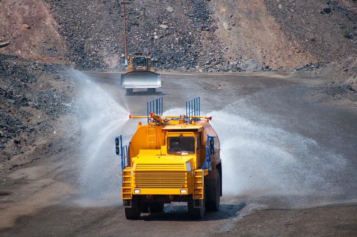 An environmentally safe biocompatible polymer blend that can be mixed with water and applied with existing equipment provides a new option for dust control. An environmentally safe biocompatible polymer blend that can be mixed with water and applied with existing equipment provides a new option for dust control.