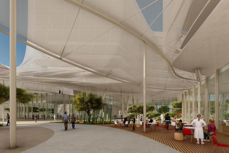 artist rendering of the Center for Advanced Molecular and Immunological Therapies