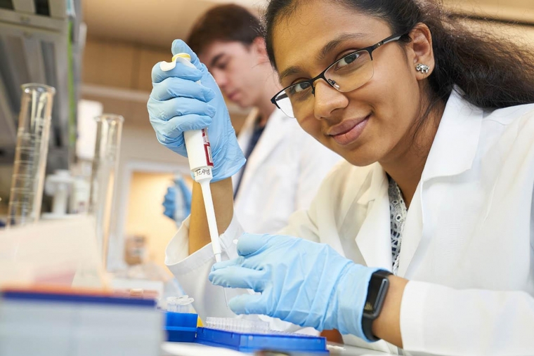 A researcher in a lab