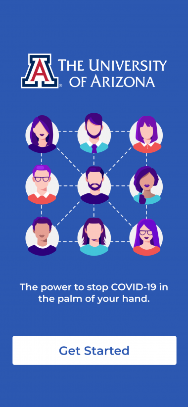 Covid Watch app welcome screen