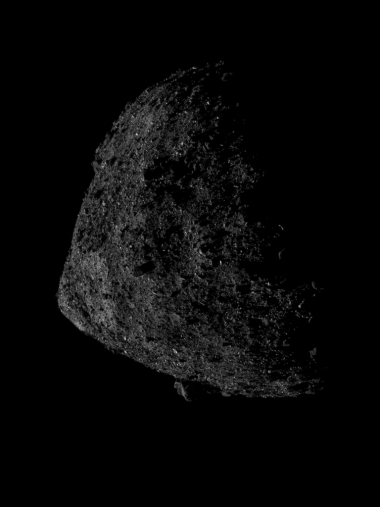 This image of asteroid Bennu was captured on June 13. Bennu’s largest boulder can be seen protruding from the southern hemisphere. OSIRIS-REx broke the record for the closest distance a spacecraft has orbited a body in the solar system, and is now orbitin This image of asteroid Bennu was captured on June 13. Bennu’s largest boulder can be seen protruding from the southern hemisphere. OSIRIS-REx broke the record for the closest distance a spacecraft has orbited a body in the solar system, and is now orbitin