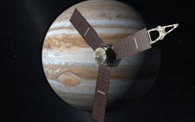 An artist's rendering of the Juno probe as it approaches Jupiter. An artist's rendering of the Juno probe as it approaches Jupiter.