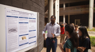 Instead of presenting a traditional poster at the end of the seven-week program, 2020 KEYS interns will share their findings virtually. Instead of presenting a traditional poster at the end of the seven-week program, 2020 KEYS interns will share their findings virtually.